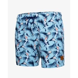 Bronte Men's Hello Cocky Swim Shorts Large NWT Cockatoos Striped